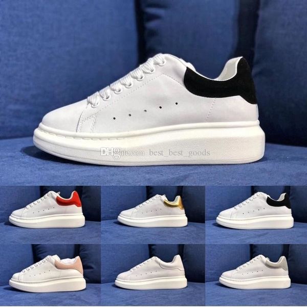 

2019 designer luxury 3m reflective white black leather casual shoes for girl women men pink gold red fashion comfortable flat sneakers