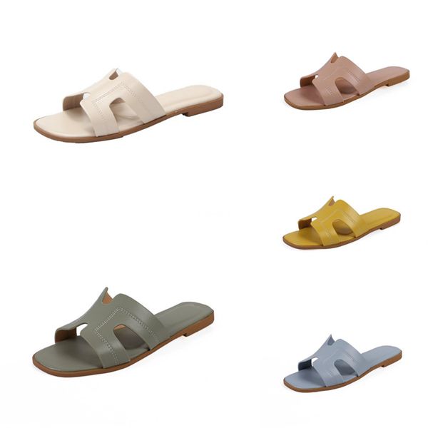 

2020 summer slippers h shoe black shoes for women clear heels all-match buckle strap ladies fashion woman beige low#616