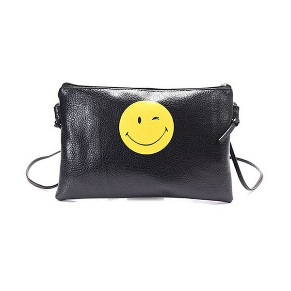 

women leather handbag shoulder envelope bag smile face messenger bag tote purse bags women bags bolsa feminina