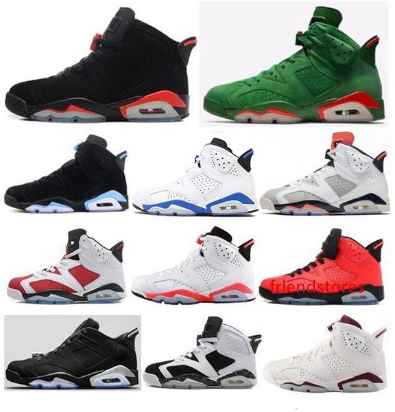 

2019 бред 6 баскетбольная обувь psg 6s unc полет ностальгия мужчины спорт синий красный орео альтернативный орео черный кот кроссовки