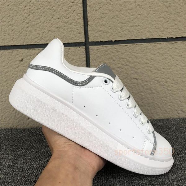 

luxury designer men women 3m reflective white black velvet leather suede casual party platform flat trainer sports chaussures sneakers