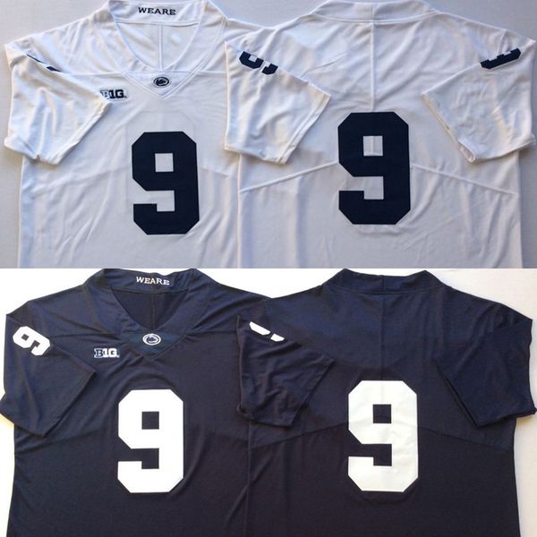 

men college penn state jerseys white blue #9 trace mcsorley size american football wear stitched jersey mix order, Black