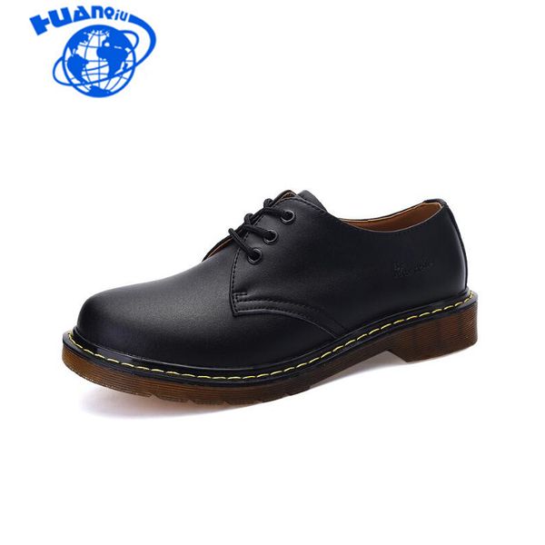 

huanqiu 2018 casual genuine leather boots men black mens boots men s shoes work safety shoes plus wyq06