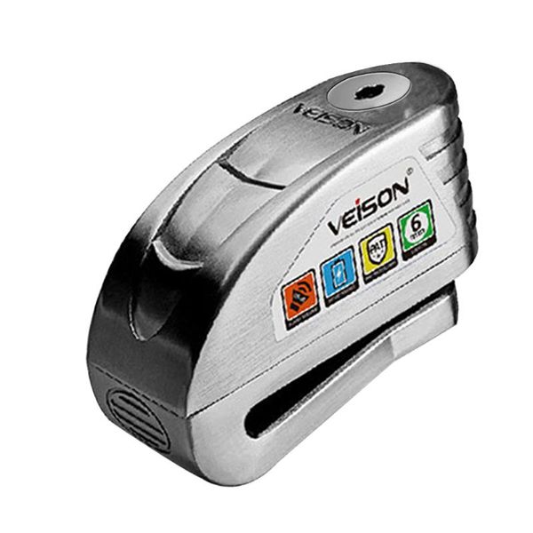 

120db anti theft waterproof 3keys travel alarm security warning motorcycle bike padlock brake alloy universal disc lock