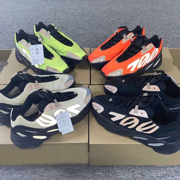 

700 mnvn west kanye 3m black bone фосфор оранжевый женщин mens с коробкой кроссовки размер 36-45 спортивная обувь