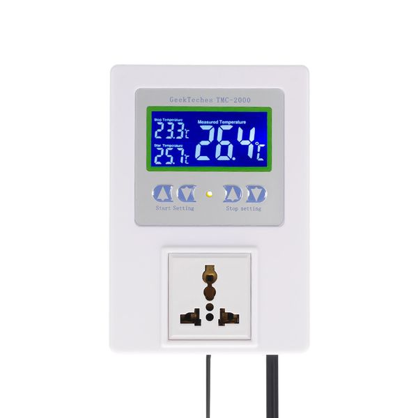 Freeshiping Novo Controlador de Temperatura Digital Inteligente Pre-wired regulador térmico com Sensor de Interruptor de Controle de Aquecimento de Aquecimento Do Termostato