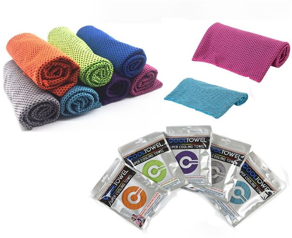 

80*30cm ice cold towel summer sunstroke sports running gym excersice quicky dry towels soft breathable instant magic cooling towel a61802