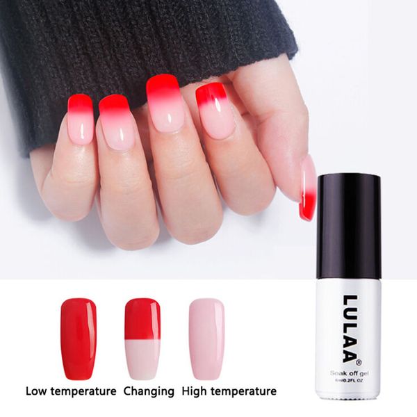 

6ml color changing gradient mirror nail varnish for nails art nail polish 10 colors glitter polish temperature