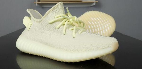 

2020 2s butter yellow knitting meshes shoes outdoor shoes women men shoes size 36-47