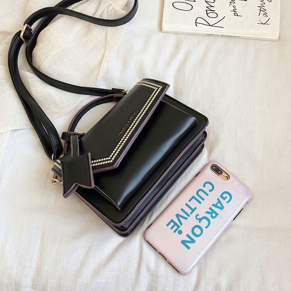 

2020 hot sale Shoulder Bag Flap bags Leather Shoulder Messenger Wide Strap bags style ladies Cross body bags Exiaodiao/03