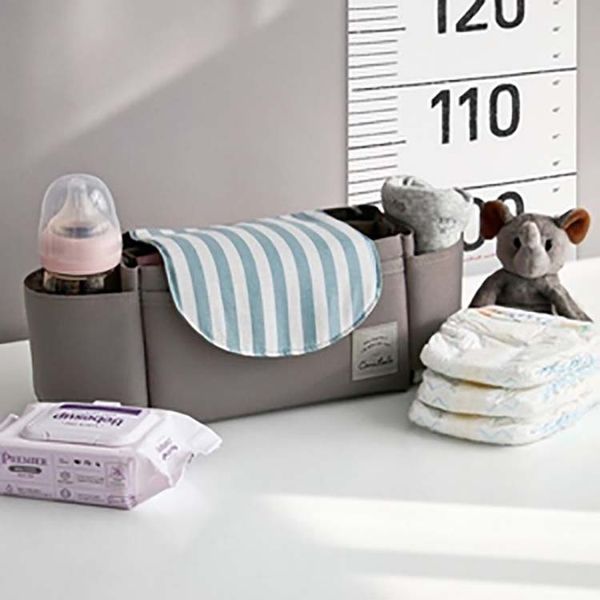 

2019 fashion easy to carry baby stroller cup bag carriage pram cart bottle mom bag multicolor