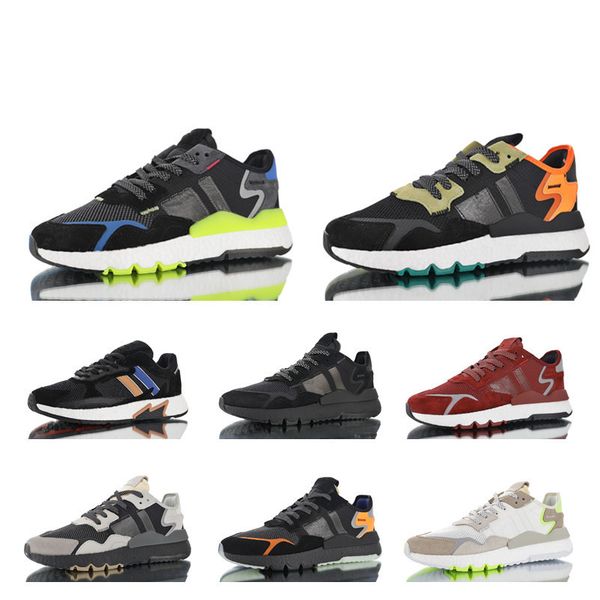 

2019 new tresc run nite jogger triple black running shoes for men women outdoors atsneaker sports sneakers jogging size 36-45