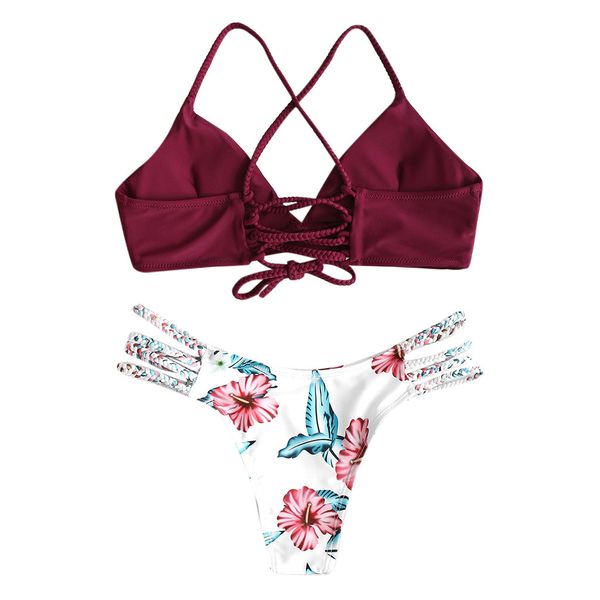

women's lingerie underwear set bra cut flower two piece pushups transparent bra 2019, Red;black