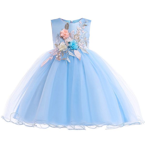 Acquista Vestito Da Festa Di Compleanno Bambina A Fiori Abiti Da Cerimonia Matrimoni Abiti Battesimo Abiti Pasquali Abiti Bambini Principessa Bambini L5029 A 13 76 Dal Heathera Dhgate Com