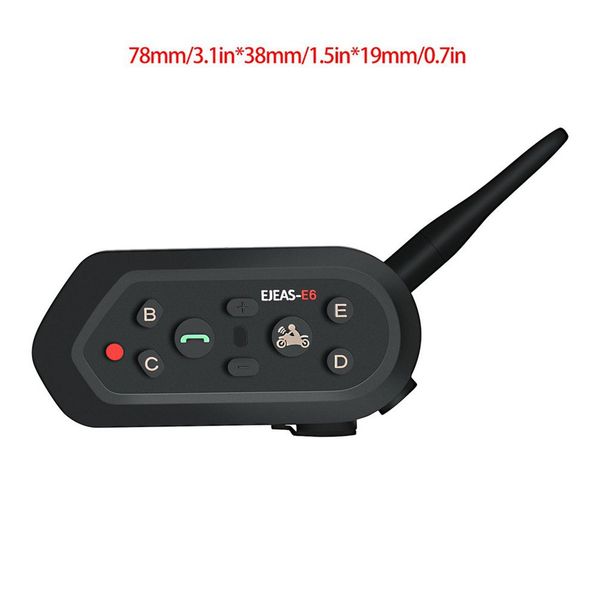 

ejeas waterproof motorcycle helmet intercom e6 single package simple durable intercom