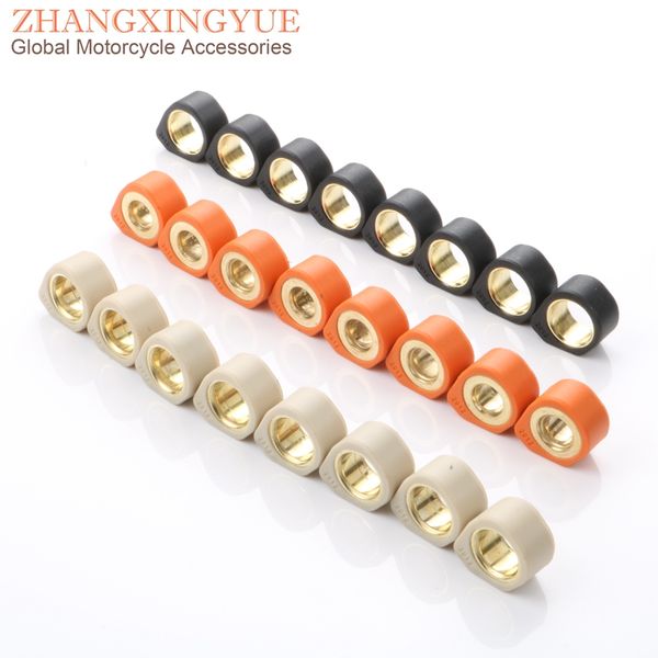 

8pc performance variator roller weights 9gram 11gram 15.5gram 20x12mm for roketa mc54b-2 4t