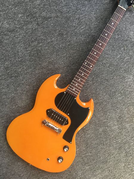 

2018 новый sg электрогитара оранжевый цвет/G 400 / SG гитара с P90 пикап AAA качество, фактическое фото