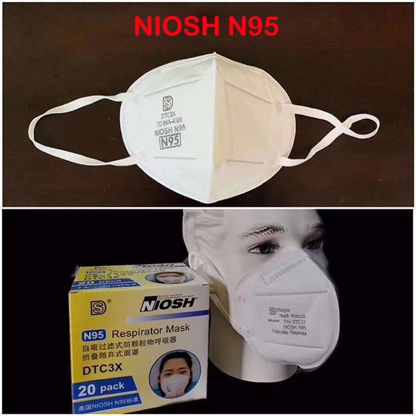 

niosh n95 частичные респираторные маски n95 маска для лица анти-загрязнение маски одноразовые маски kn95 niosh ffp2 fda ce n95 dhl бесплатна