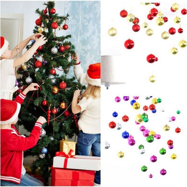 

new christmas tree ball baubles xmas party wedding hanging ornament christmas decoration supplies 8 colors new