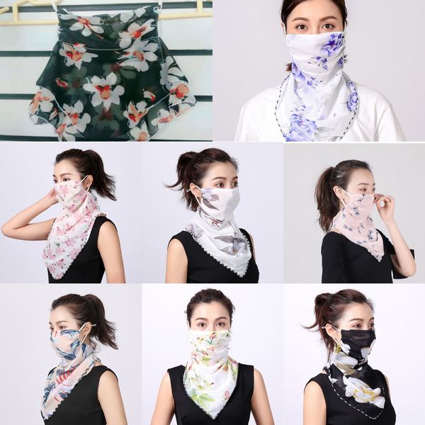 

0na1r stock, anti-uv cycling half fishing mask cool ice silk outdoor sports scarf breathable cycling summer neck facemask face, Black