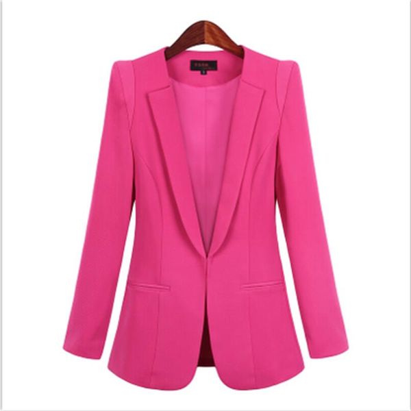 

new fall fashion suit female professional jacket work wild suit female long section slim large size small women blazers, White;black