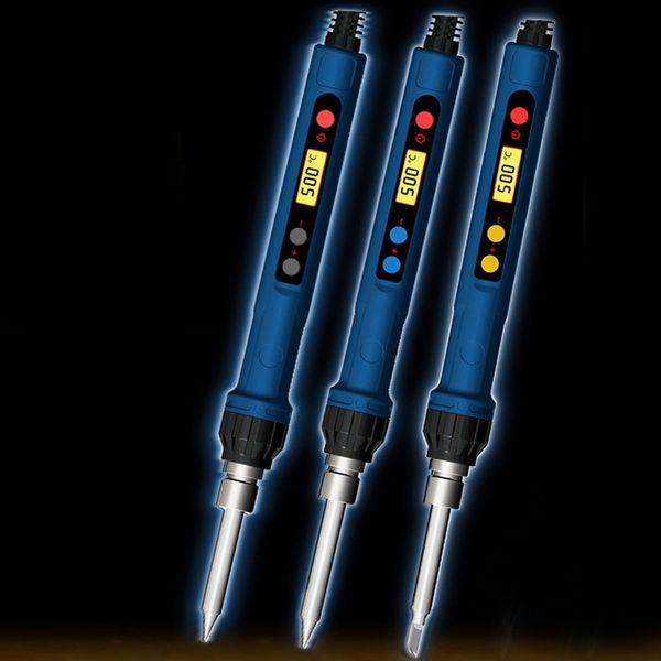 Freeshipping ferro de solda temperatura constante Digital Display Interno Calor Tipo High Power Welding Pen Plug UE