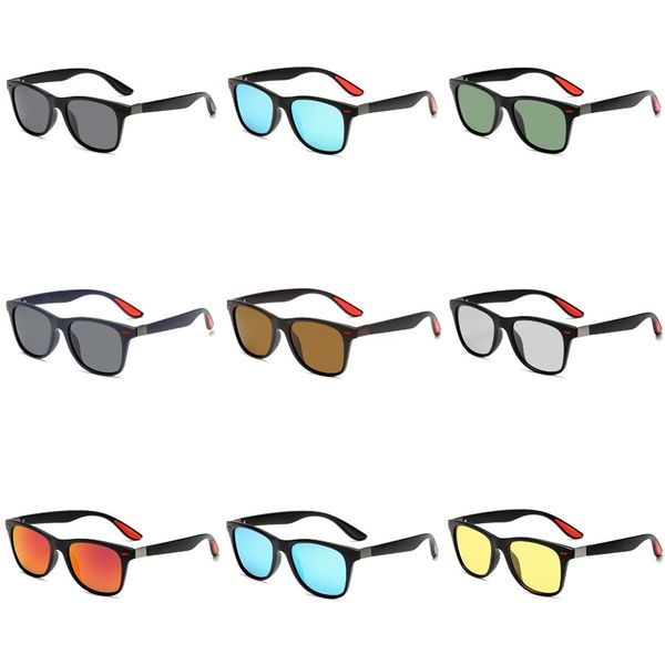 

hdcrafter ретро квадратные солнцезащитные очки flat top design мужские солнцезащитные очки вождение спорт на открытом воздухе вс стекла # 42, White;black