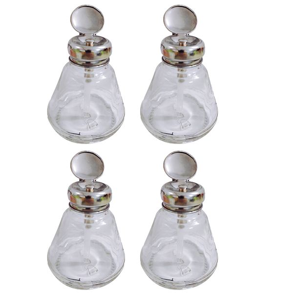 

5oz empty nail polish remover pump dispenser push down bottles 4pcs