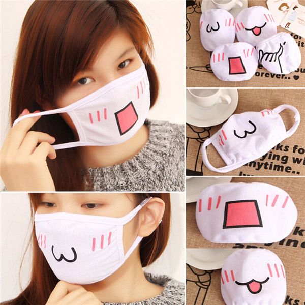 

anti dust mask cotton mouth mask cute anime cartoon mouth muffle face mask emotiction masque masks