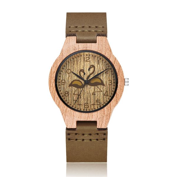 

imitation wooden watch men casual leaher strap quartz minimalist wristwatches for male ladies clock gifts relogio masculino, Slivery;brown