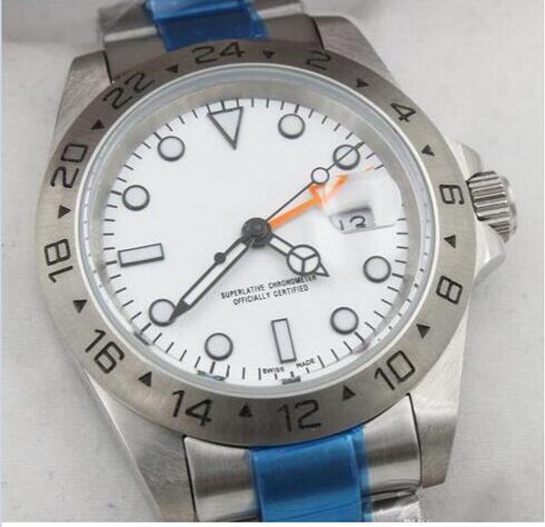 

Luxury new limited automatic mechanical movment tainle teel black big dial 42mm men port watch wri twatch floding cla p