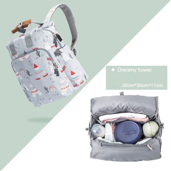 

multi-function diaper bag fashion polyester diaper bag for baby care large capacity travel backpack designer nursing z766