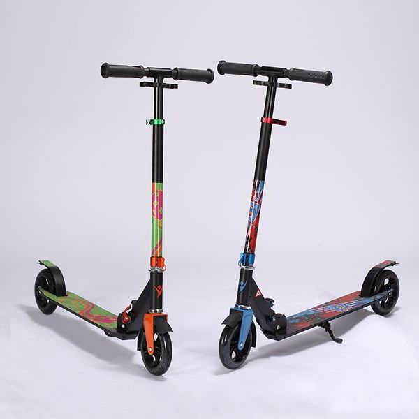 

aluminum alloy 2 wheel scooters for adults kids folding portable mini bicycle kick scooter height adjustable trottinette scooter