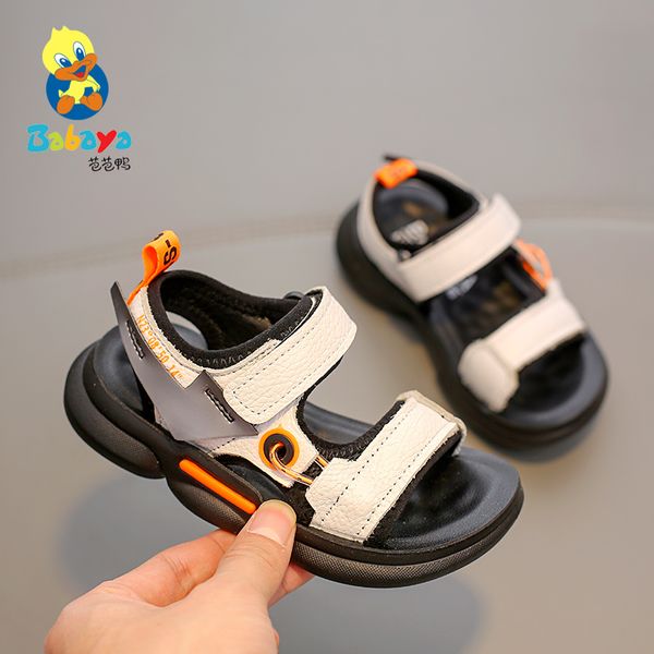 

babaya children's sandals boys beach shoes kids shoes soft 2020 summer new breathable boys fashion sandals, Black;red