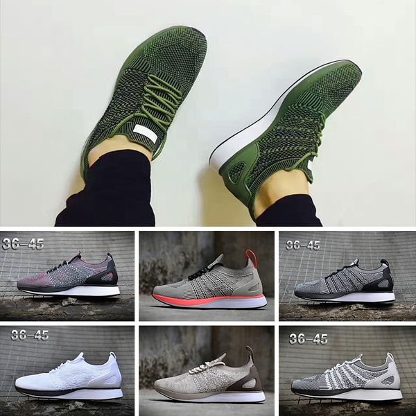 

nike air zoom mariah flyknit racer id 2018 мужчины женщины повседневная racer черника фисташковый лаванда кроссовки легкие дышащие спортивна