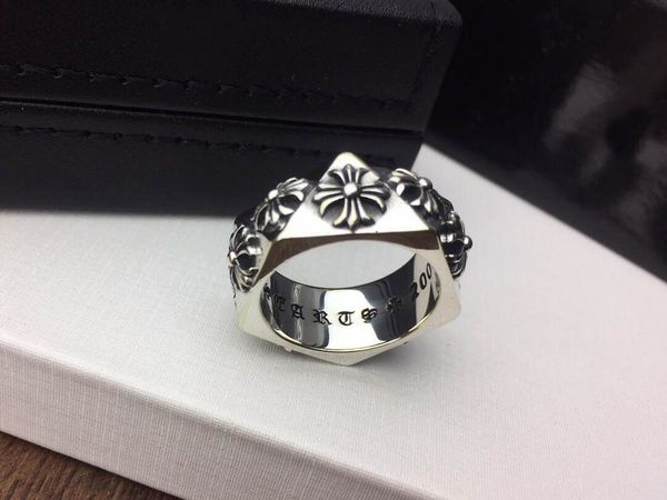 

popular fashion brand ch cross designer rings for lady design man and women party wedding lovers gift luxury hip hop jewelry, Silver