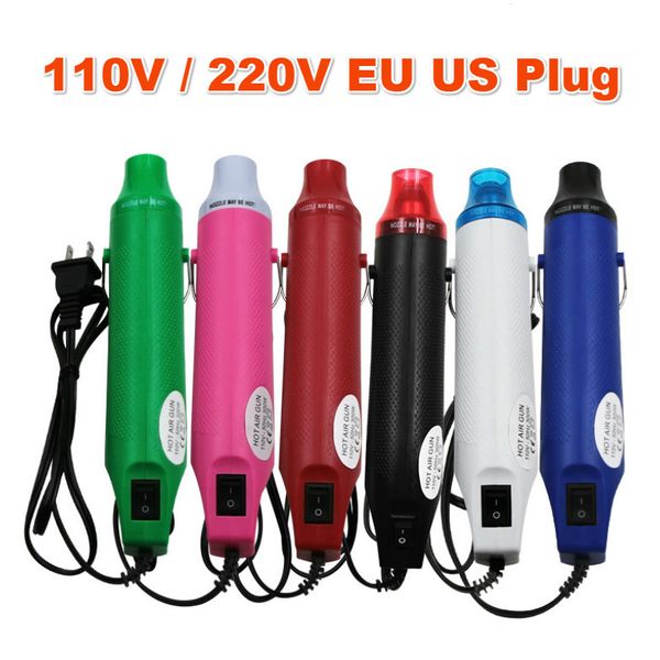 

110v 220v heat gun electric power tool air 300w temperature gun with supporting seat shrink plastic diy using hand tool