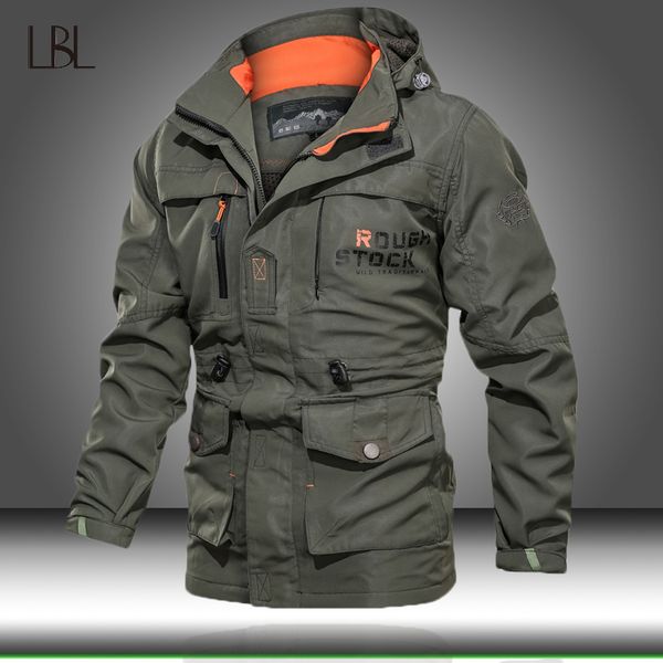 

mens new fashion winter jacket men thick casual outwear jackets man hoodies windproof parkas male hooded warm coat plus size 4xl, Tan;black