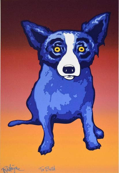 

джордж rodrigue голубой собаки вторая линия home decor расписанную hd печать картины маслом на холсте wall art холст картинки 200116