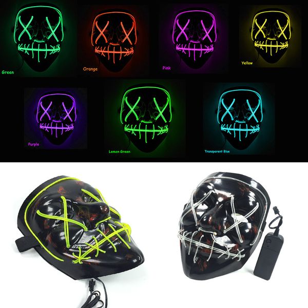 

funny mask from the purge election year great for festival cosplay halloween led light mask