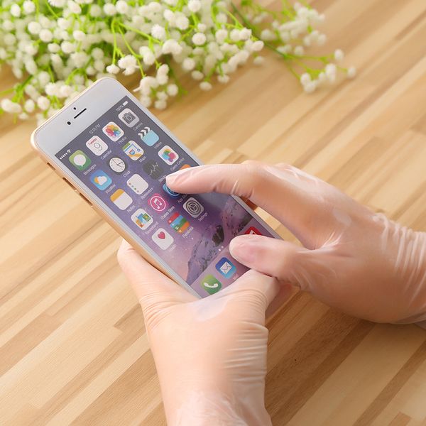 

одноразовые защитные перчатки пищевая безопасность тонкая пленка прозрачная пвх перчатка для защиты, кухни, приготовления пищи, чистки, пари