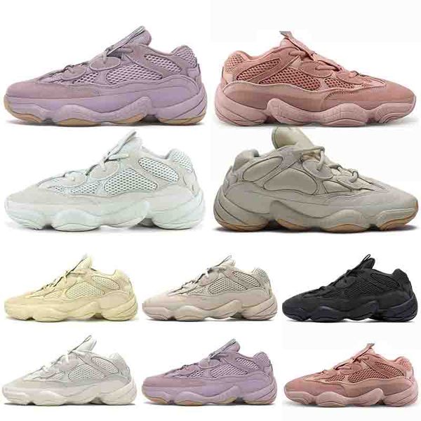 

2020 wholesale kanye west running shoes 500 mens womens trainers salt stone bone white blush super moon yellow designer sneakers