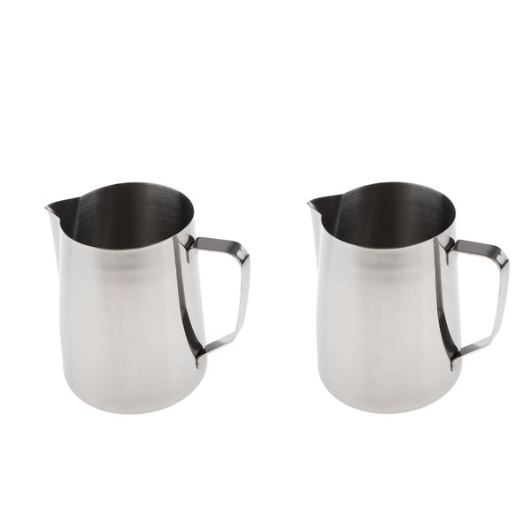 

2x steel 2000ml candle making pouring double boiler wax melting pot pitcher