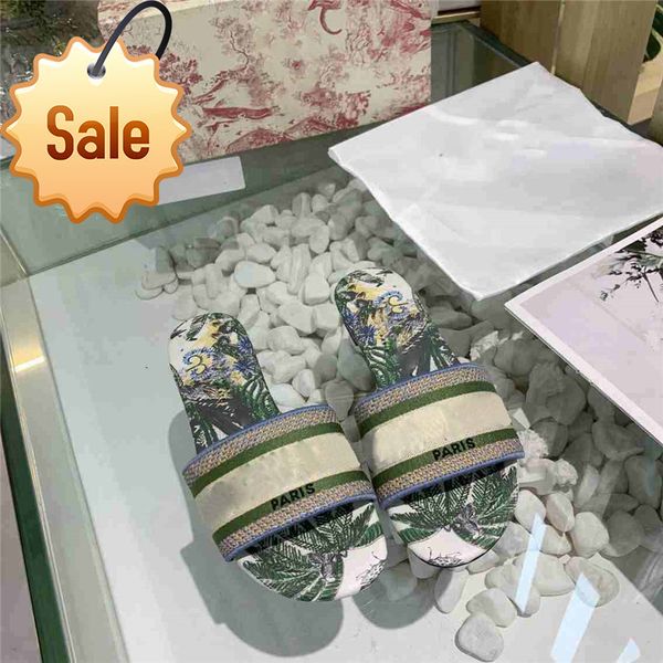 

dazzle flowers women sandals designer slippers flip flops striped beach causal shoes embroidery sandal, Black
