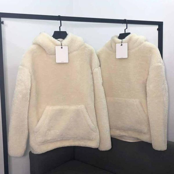 

19fw letter logo embroidery hooded fleece hoodie long sleeve warm sweatshirts couple women mens designer sweater m~xl hfxhwy083, Black