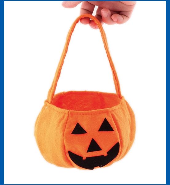 

halloween pumpkin gift bag kids candy handbag bucket child funny candy gift bag hanging home decor nonwovens three-dimensional