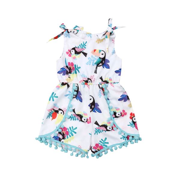 

Pudcoco Cute Newborn Infant Baby Girl Cartoon Toucan Sleeveless Romper Jumpsuit Playsuit Summer Outfits Cotton Clothes 3-24M