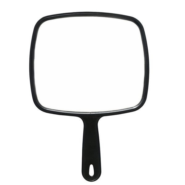 

handheld mirror black large modern stylish professional smooth mirror hair accessory for barbers hairdressers salon dentists