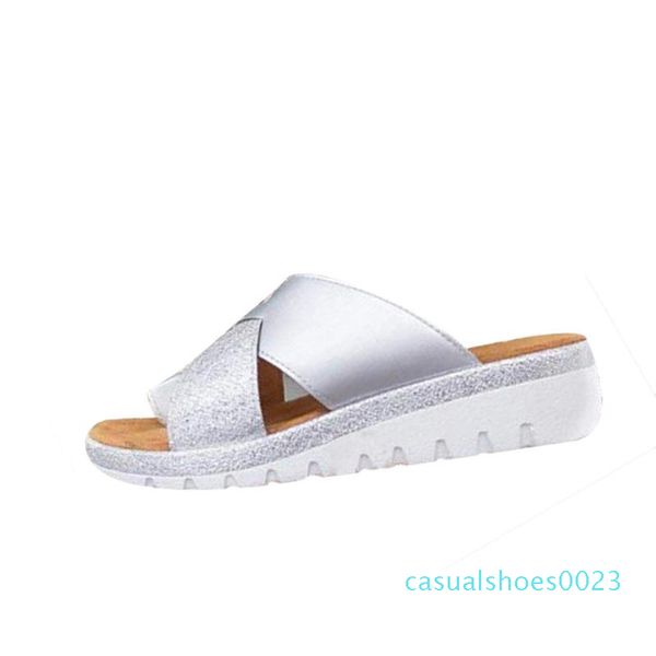 

women brand slippers summer slides open toe flat shoes sandal female beach flip flops sandalias de verano para mujer c23, Black