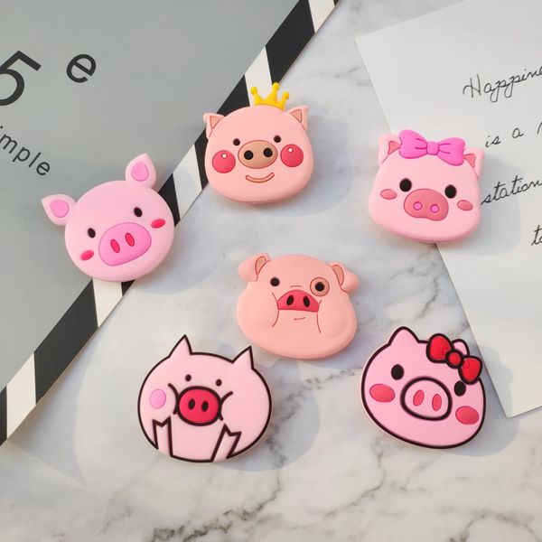 

universal cute ring phone holder cute pig air bag cellphone bracket stands for smart phone tablet 360 degree finger holders